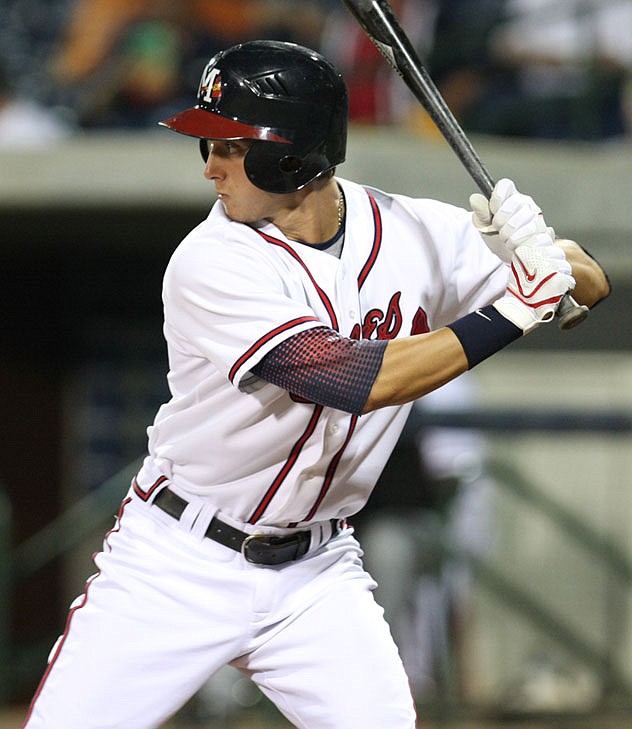 Mississippi Braves outfielder Jordan Schafer