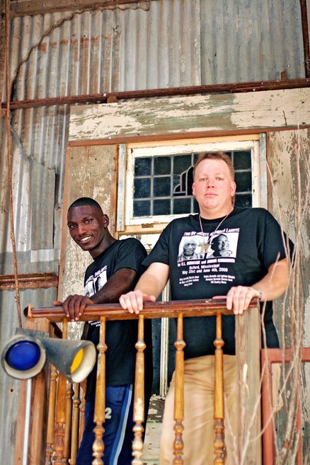 Cedric Burnside and Lightin' Malcolm celebrate the release of their new album "2 Man Wrecking Crew" at Martin's Saturday, Nov. 1.