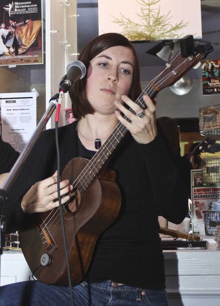 Emily Baker sings "Winter's Dream (Brrrr)" at the Dec. 12 CD release party for "Merry Christmas Jackson."