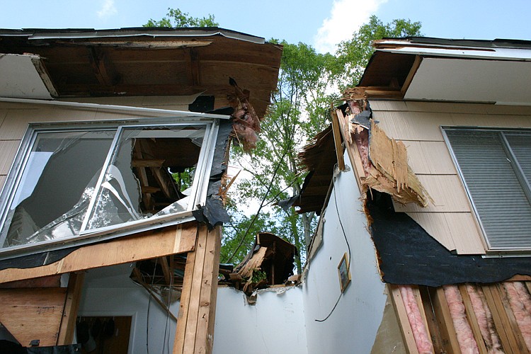 April 4 storms left several Jackson homes damaged and uninhabitable.