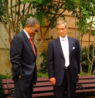Jackson Mayor Frank Melton and his state trial attorney Dale Danks (right).
