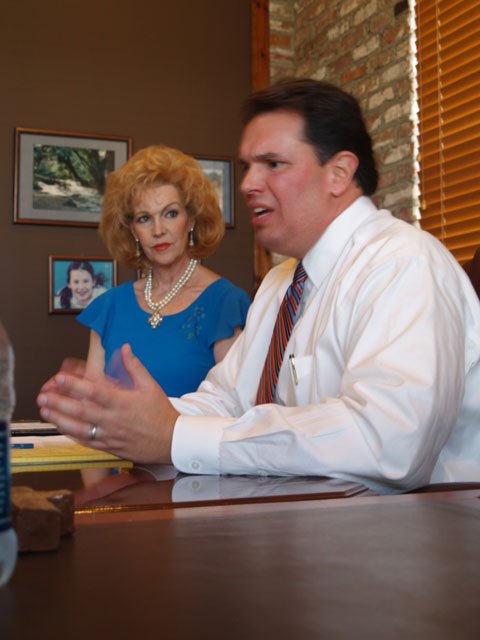 Charlotte Reeves (left) with attorney Eduardo Flechas.