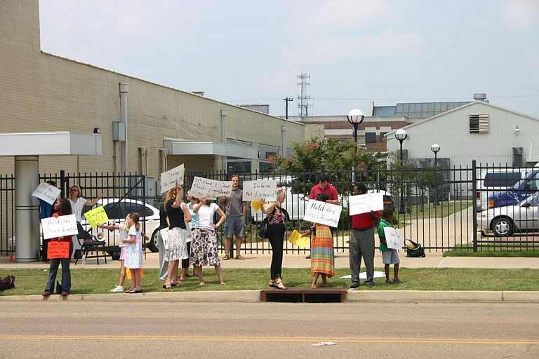 Concerned parents at a July 18 rally say they want more community input in the Jackson Public School District's search for a new superintendent.