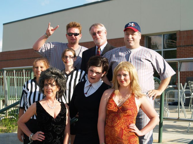 The cast of "It Ain't Over 'Til It's Over" includes (bottom row, l to r) Alahna Stewart, Stephanie Gault, Kenni Bounds, (second row, l to r) Lauri Trott, Samantha Gregory, (top row, l to r) Eric Riggs, Tommy Kobeck and Tom Lestrade.